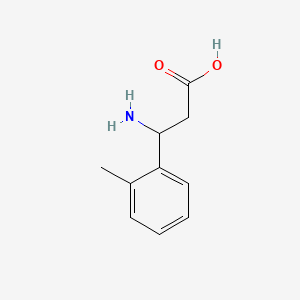 3-amino-3-(o-tolyl)propanoic acid structure, CAS 68208-16-2