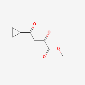 ethyl 4-cyclopropyl-2,4-dioxobutanoate structure, CAS 21080-80-8