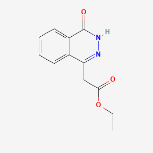 ethyl 2-(4-oxo-3,4-dihydrophthalazin-1-yl)acetate structure, CAS 25947-13-1