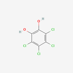 3,4,5,6-tetrachlorobenzene-1,2-diol structure, CAS 1198-55-6