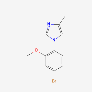 1-(4-Bromo-2-methoxyphenyl)-4-methyl-1H-imidazole structure, CAS 870838-56-5