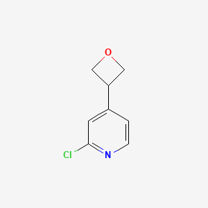 2-chloro-4-(oxetan-3-yl)pyridine structure, CAS 2A-1167538