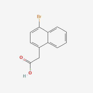 2-(4-bromonaphthalen-1-yl)acetic acid structure, CAS 5438-74-4