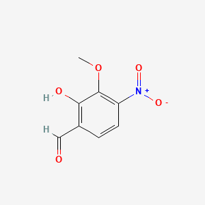 2-hydroxy-3-methoxy-4-nitrobenzaldehyde structure, CAS 20041-61-6