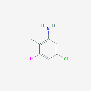 5-CHLORO-3-IODO-2-METHYLANILINE structure, CAS 870606-29-4