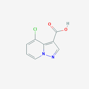4-Chloro pyrazolo[1,5-a]pyridine-3-carboxylic acid structure, CAS 1167056-17-8
