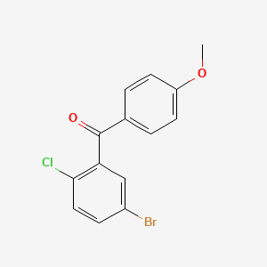 (5-broMo-2-chloro-phenyl)-(4-ethoxy-phenyl)-Methanone structure, CAS 333361-49-2
