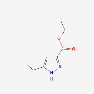 3-ETHYL-1H-PYRAZOLE-5-CARBOXYLIC ACID ETHYL ESTER structure, CAS 885319-49-3
