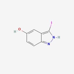 5-HYDROXY-3-IODOINDAZOLE structure, CAS 885519-38-0
