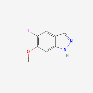 5-Iodo-6-Methoxy (1H)indazole structure, CAS 1082041-59-5