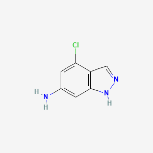 6-AMINO-4-CHLORO-1H-INDAZOLE structure, CAS 221681-84-1