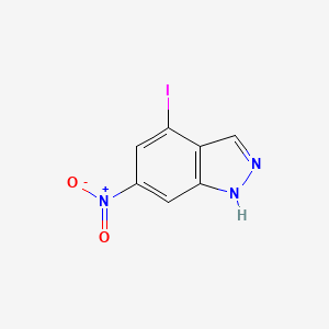 1H-Indazole, 4-iodo-6-nitro- structure, CAS 885519-85-7