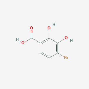 4-bromo-2,3-dihydroxybenzoic acid structure, CAS 61203-52-9