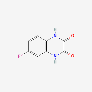 6-fluoro-1,4-dihydroquinoxaline-2,3-dione structure, CAS 61875-34-1