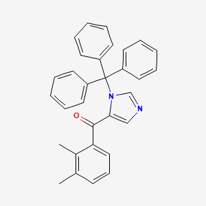 (2,3-Dimethylphenyl)[1-(trityl)-1H-imidazol-4-yl]methanone structure, CAS 176721-02-1