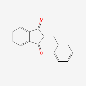 2-(phenylmethylidene)indene-1,3-dione structure, CAS 5381-33-9