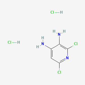 3,4-Diamino-2,6-dichloropyridine, dihydrochloride structure, CAS 579486-68-3