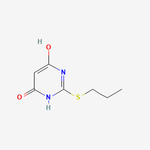 6-Hydroxy-2-(propylthio)-4(3H)-pyrimidinone structure, CAS 145783-12-6