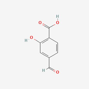 4-Formyl-2-hydroxybenzoic acid; 4-Formylsalicylic acid structure, CAS 51572-88-4