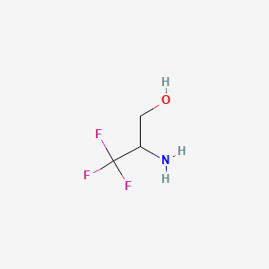 2-amino-3,3,3-trifluoropropan-1-ol structure, CAS 162684-85-7