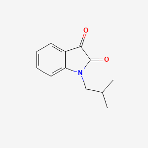 1-isobutyl-1H-indole-2,3-dione structure, CAS 78846-77-2