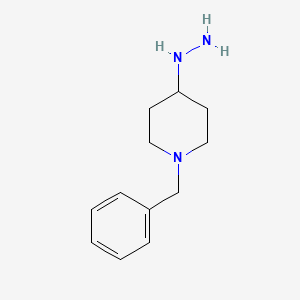 1-Benzyl-4-hydrazinylpiperidine structure, CAS 180696-11-1