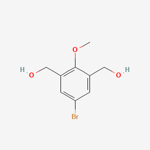 1,3-Benzenedimethanol, 5-bromo-2-methoxy structure, CAS 89479-09-4