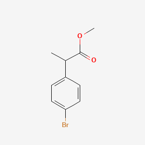 Methyl 2-(4- Bromophenyl )Propanoate structure, CAS 83636-46-8