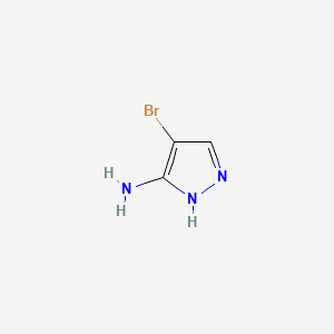 4-bromo-1H-pyrazol-3-amine structure, CAS 2A-1167635