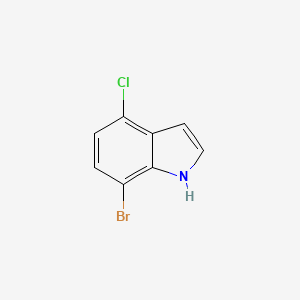 4-CHLORO-7-BROMOINDOLE structure, CAS 126811-29-8