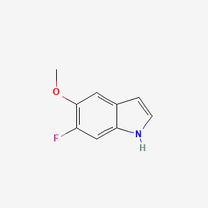 6-fluoro-5-methoxy-1H-indole structure, CAS 63762-83-4