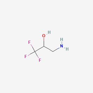 3-amino-1,1,1-trifluoropropan-2-ol structure, CAS 431-38-9
