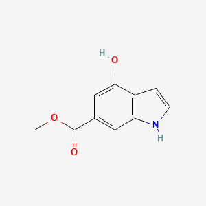 4-HYDROXY-1H-INDOLE-6-CARBOXYLIC ACID METHYL ESTER structure, CAS 77140-48-8