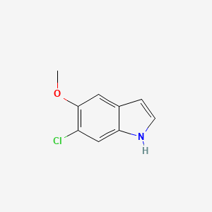 1H-Indole, 6-chloro-5-Methoxy- structure, CAS 63762-72-1