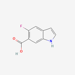 5-Fluoro-indole-6-carboxylic acid structure, CAS 908600-74-8