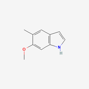 6-Methoxy-5-Methyl 1H-indole structure, CAS 1071973-95-9