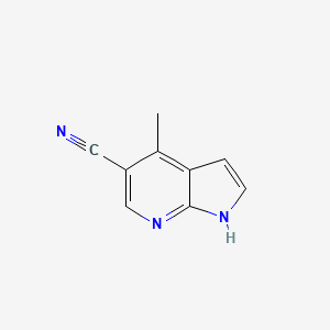 1H-Pyrrolo[2,3-b]pyridine-5-carbonitrile, 4-Methyl- structure, CAS 267875-39-8