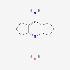 1,2,3,5,6,7-hexahydro-Dicyclopenta[b,e]pyridin-8-amine structure, CAS 62732-43-8