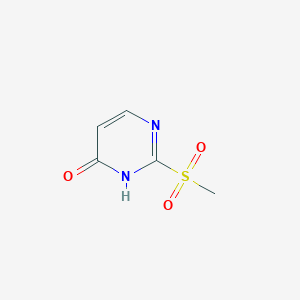 2-methylsulfonylpyrimidin-4-ol structure, CAS 1000896-04-7