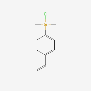 p-(chlorodimethylsilyl)styrene structure, CAS 1009-44-5