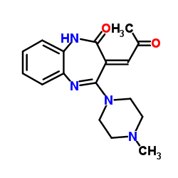 (Z)-4-(4-Methylpiperazin-1-yl)-3-(2-oxopropylidene)-1H-benzo[b][1, 4]diazepin-2(3H)-one structure, CAS 1017241-34-7