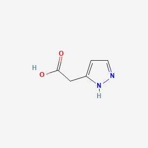 2-(1H-PYRAZOL-5-YL)ACETIC ACID structure, CAS 102732-63-8