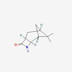 (1R,2R,5S,7R)-8,8-dimethyl-3-azatricyclo[5.1.1.02,5]nonan-4-one structure, CAS 1027343-54-9