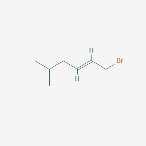 2-Hexene, 1-bromo-5-methyl structure, CAS 103335-72-4