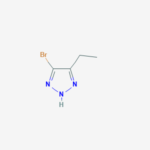4-Bromo-5-ethyl-1H-[1, 2, 3] triazole structure, CAS 104497-06-5