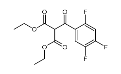 Propanedioic acid, 2-(2,4,5-trifluorobenzoyl)-, 1,3-diethyl ester structure, CAS 104600-15-9