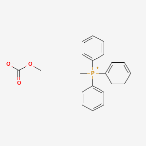 Methyltriphenylphosphonium methylcarbonate structure, CAS 1067966-63-5