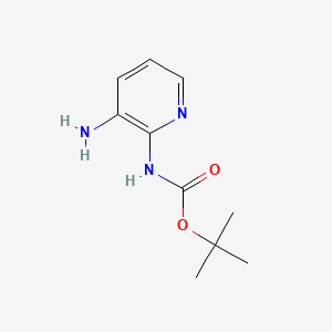 tert-Butyl (3-aminopyridin-2-yl)carbamate structure, CAS 108655-56-7