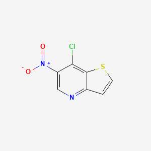 THIENO [3, 2-B] PYRIDINE, 7-CHLORO-6-NITRO structure, CAS 110651-92-8