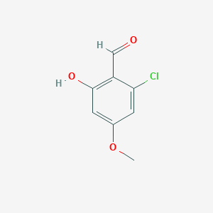 2-chloro-6-hydroxy-4-Methoxybenzaldehyde structure, CAS 116475-68-4
